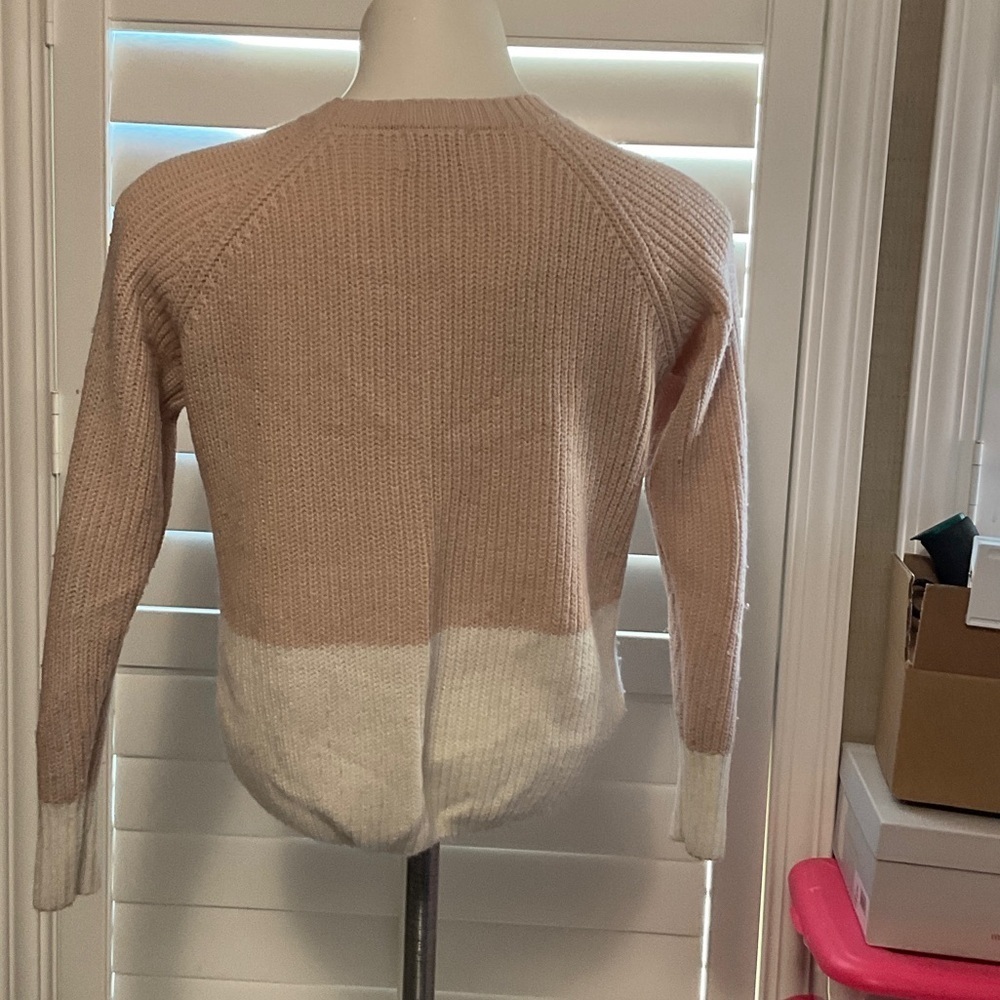 Elodie Women's Sweater - Blush and Cream - Picture 3 of 7